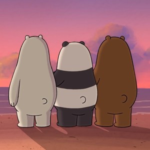 三只小熊白熊头像图片