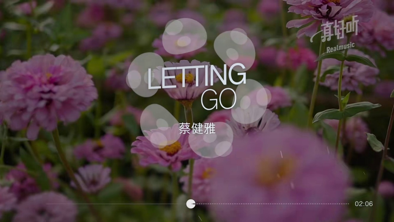 蔡健雅 - letting go|完整版|動態歌詞lyricsvideo|無損音質 #治癒系