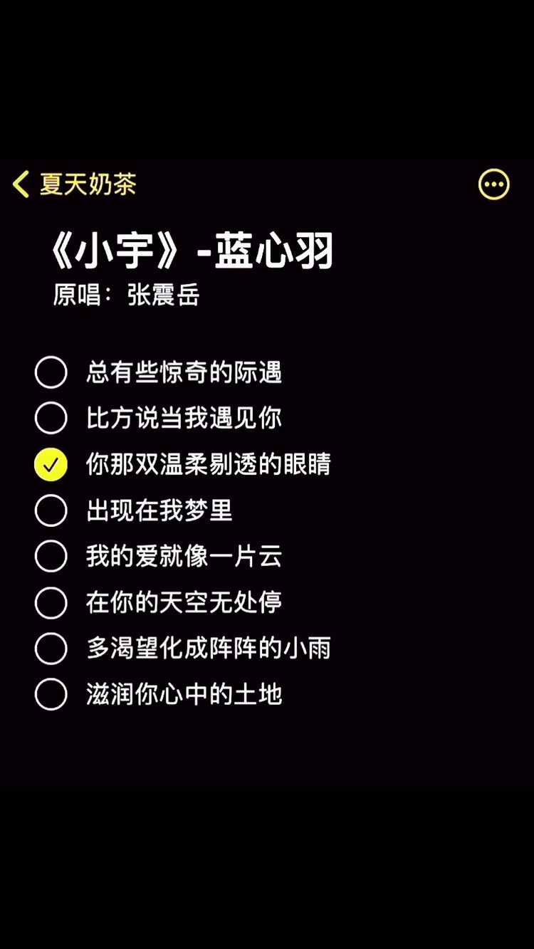 總有些驚奇的際遇,比方說當我遇見你#小宇 #伴奏 #藍心羽 #合拍